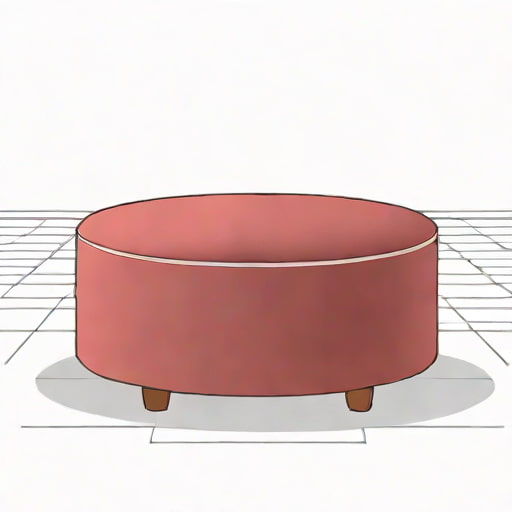 Velvet Ottoman Slipcover