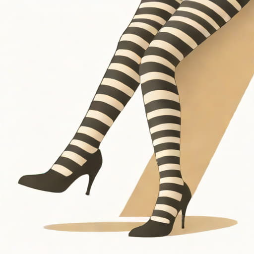 Vertical Striped Tights
