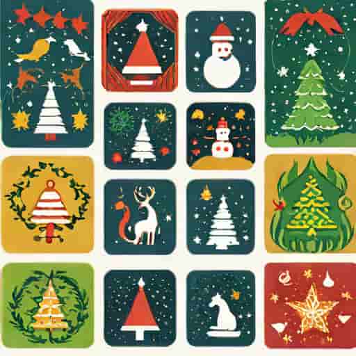 Victorian Hallucinogenic Christmas Cards