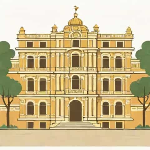 View Of The Viceregal Palace Of Mexico City