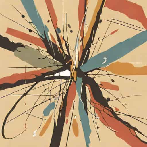 Vintage Abstract Expressionist Painting