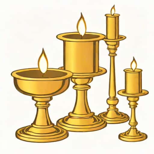 Vintage Brass Candle Holders