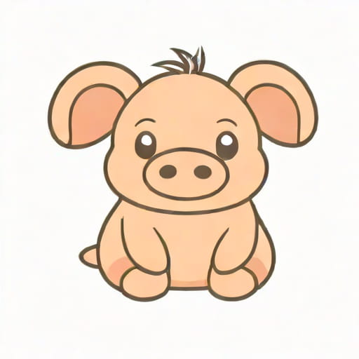 Vintage Piglet Stuffed Animal