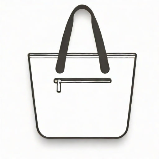 Xl Tote Bag With Zipper