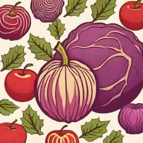 Xmas Red Cabbage Apple