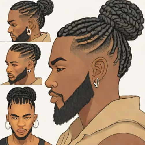 Xxblacksims Braided Man Bun