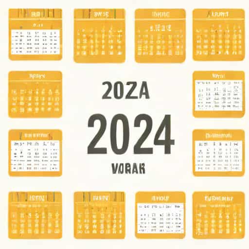 Yearly Calendar 2024 Printable