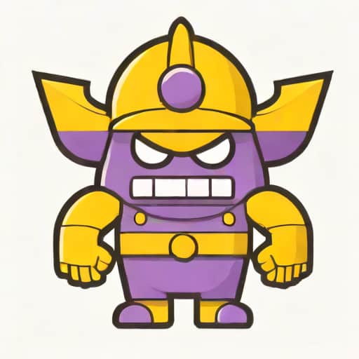 Yellow And Purple Clad Nintendo Villain