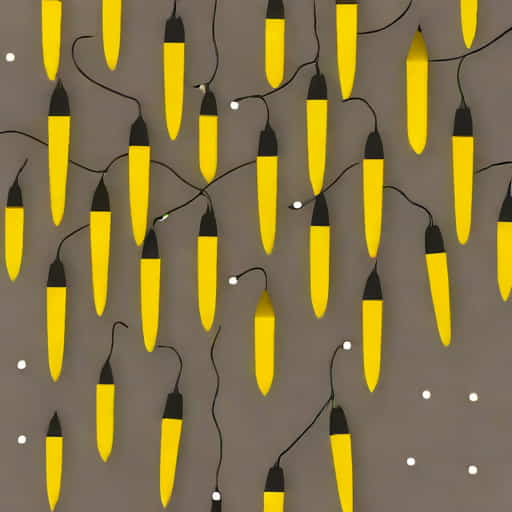 Yellow Icicle Christmas Lights
