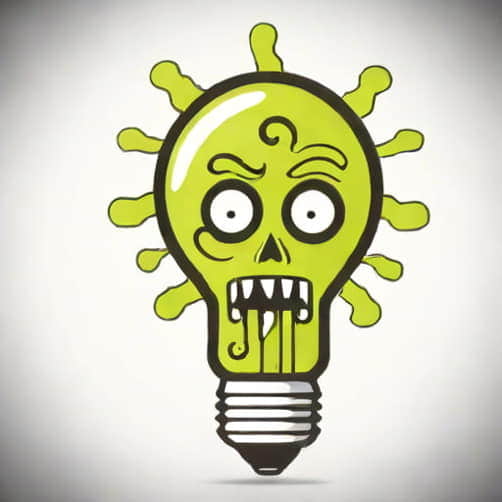 Zombie Slasher Light Bulb