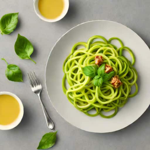 Zucchini Noodles With Anchovy Butter