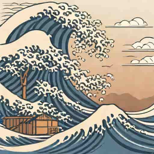 A Sudden Gust Of Wind Hokusai