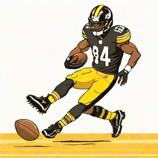 Antonio Brown Kicks Punter Gif