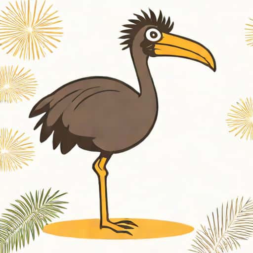 Bird Like An Ostrich And Cassowary