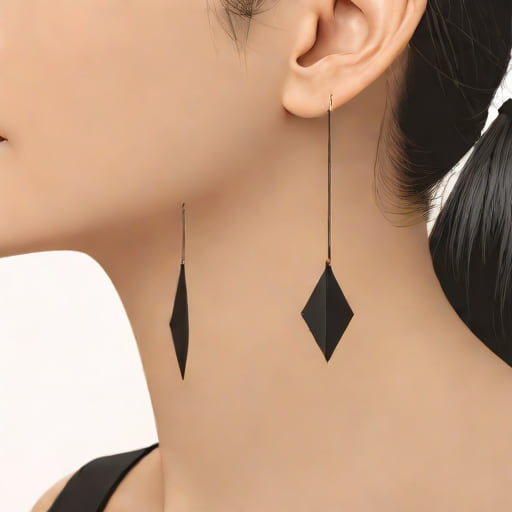 Black Dangle Earrings