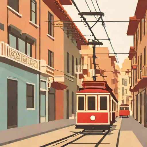 Cable Car Through Chinatown Covet