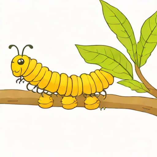 Caterpillar Preparing To Pupate