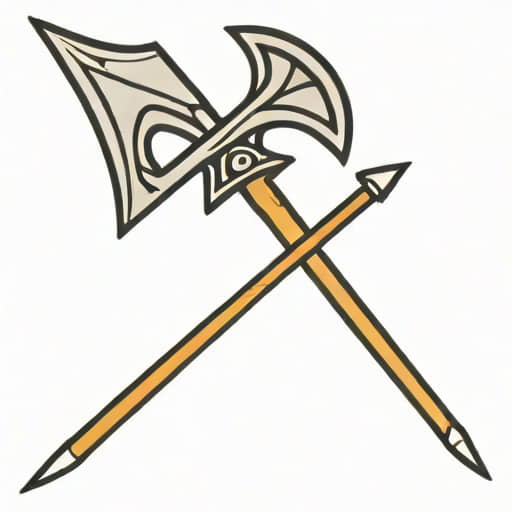 Combined Spear And Battleaxe