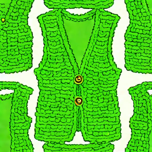 Daiquiri Green Xois Crochet Vest