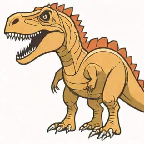 Dinosaur With Fanned Neck