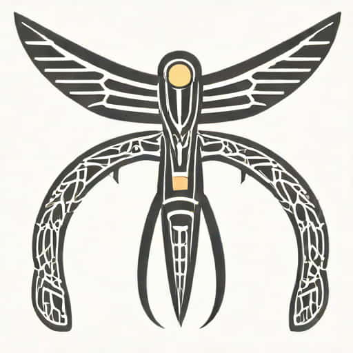 Egyptian Sternum Tattoo