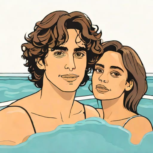 Eiza Gonzalez Timmy Chalamet Pool