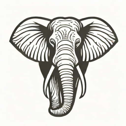 Elephant Sternum Tattoo
