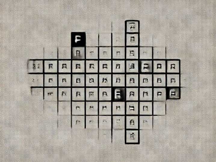 F Equivalent Crossword Clue