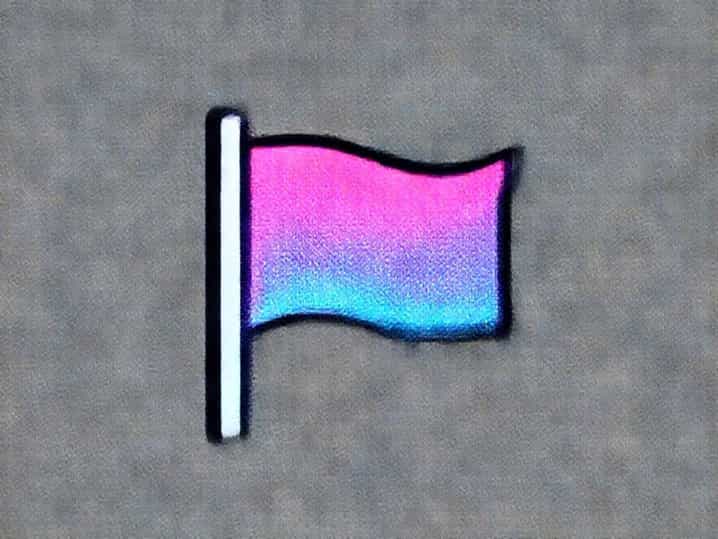 Flag Pink Purple Blue