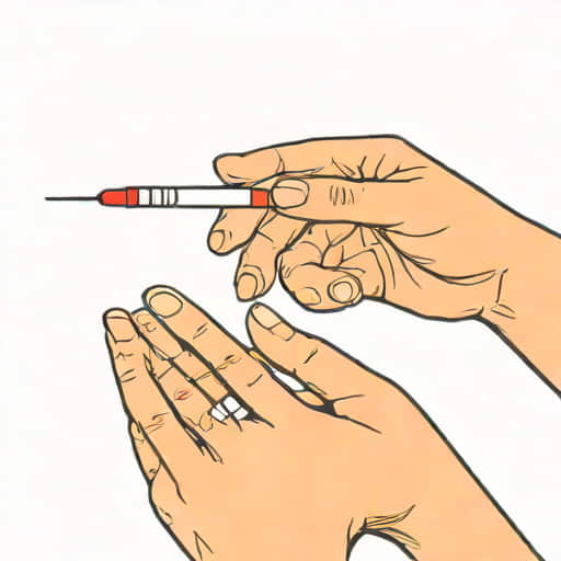 Giving Heparin Injection