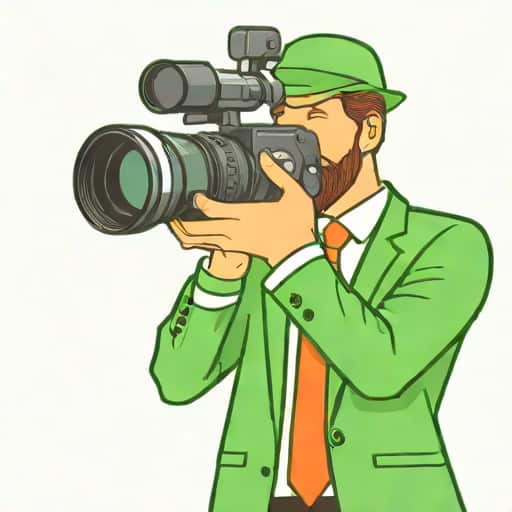 Green Suited Cameraman