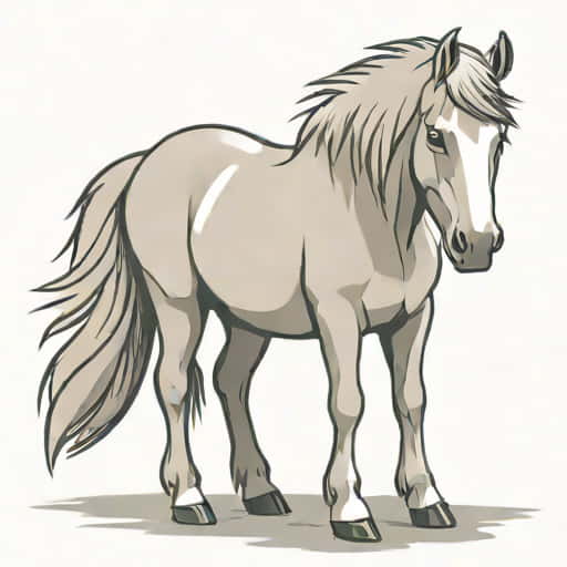 Grey Connemara Pony