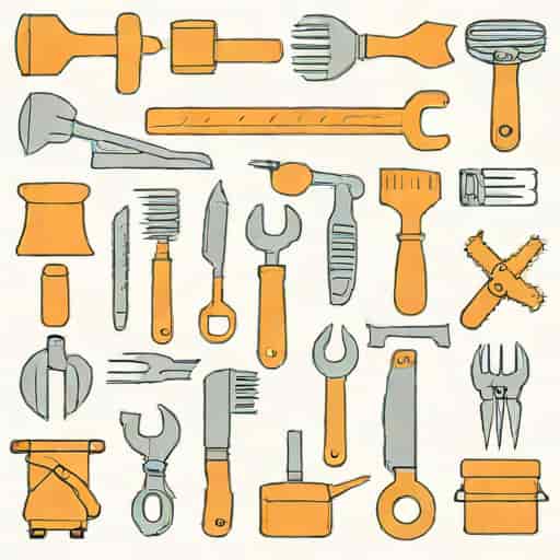 Group Of Implements Used For Handwork