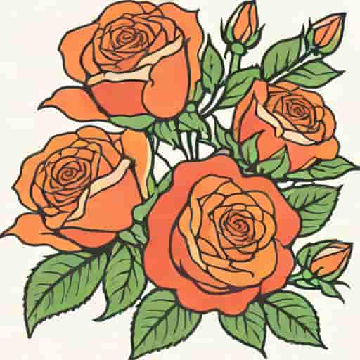 Hot Majolica Spray Rose