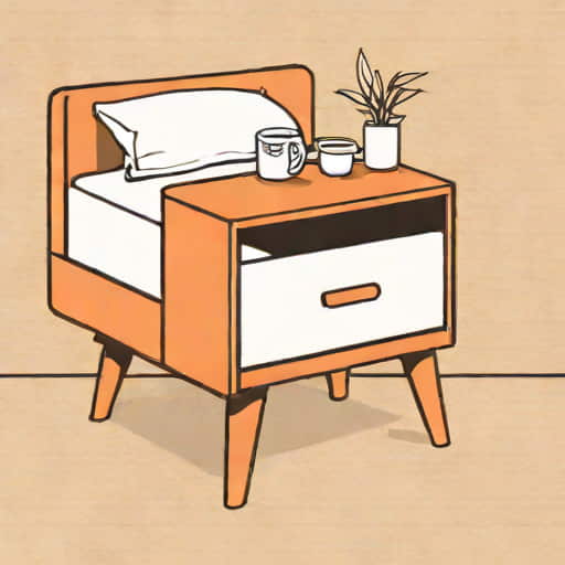 Japandi Bedside Table