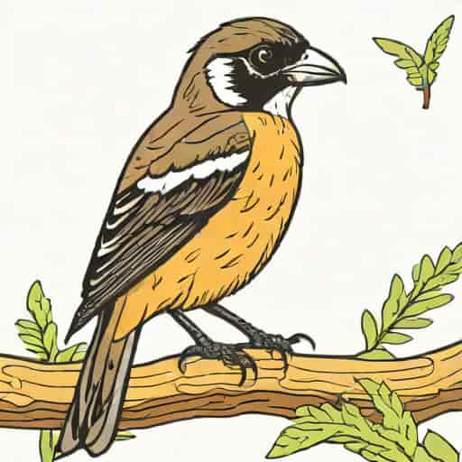 Juvenile Black Headed Grosbeak