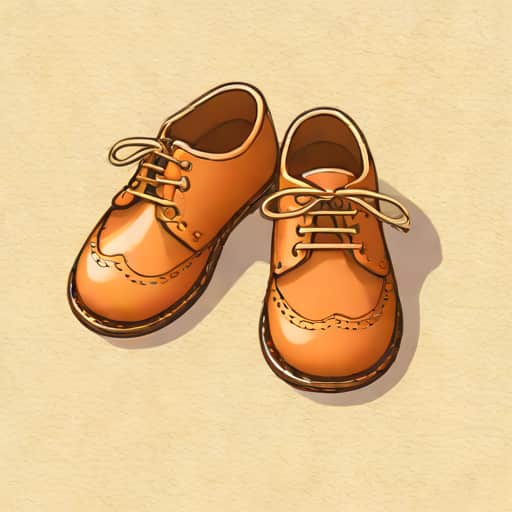Kids Leather Brogue Shoes