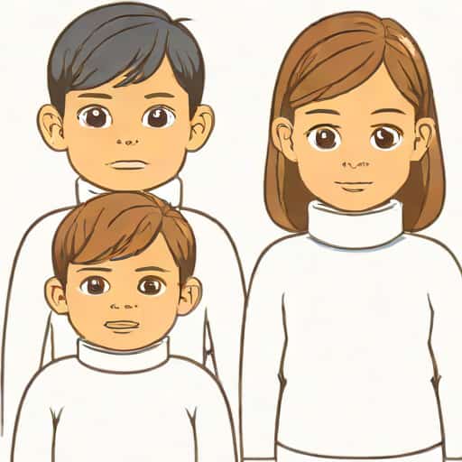 Kids White Turtleneck