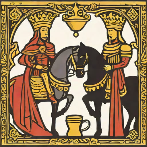 Knight Of Cups And High Priestess