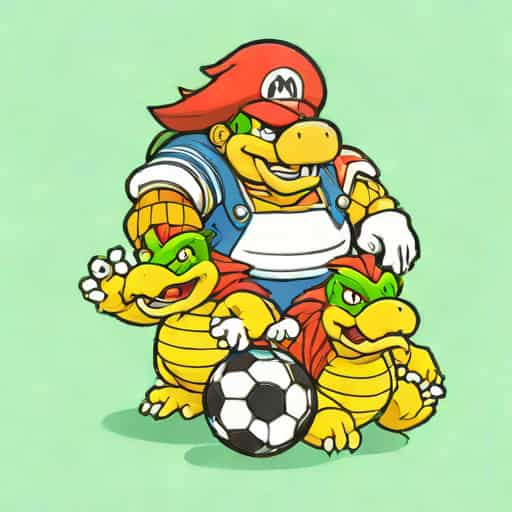Koopa Football Players Grabbed The Princess