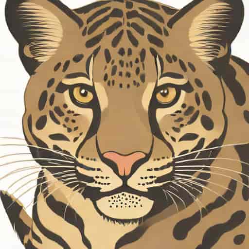 Melanistic Clouded Leopard