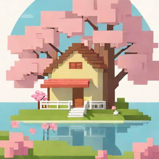 Minecraft Cherry Blossom House