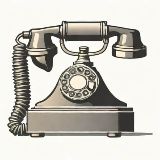 Old Telephone Showpiece