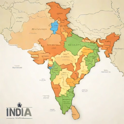 On The Political Map Of India