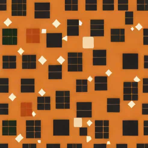 Orange And Black Flannel
