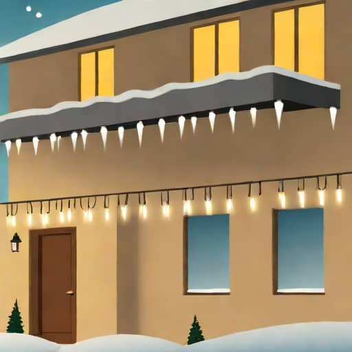 Outdoor Icicle Christmas Lights For House