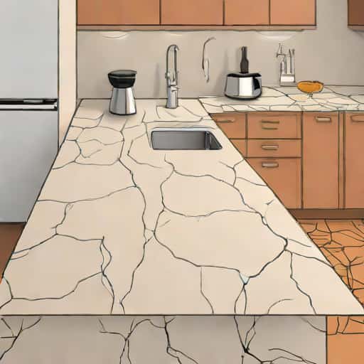 Quartz Countertop Hairline Crack