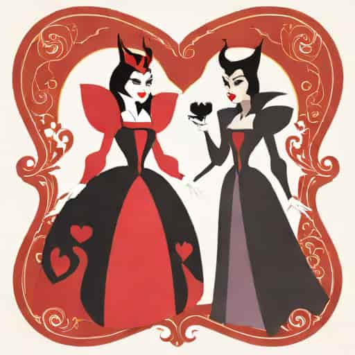 Queen Of Hearts Vs Maleficent