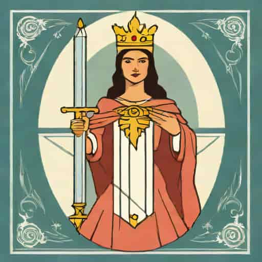 Queen Of Swords Energetic Tarot