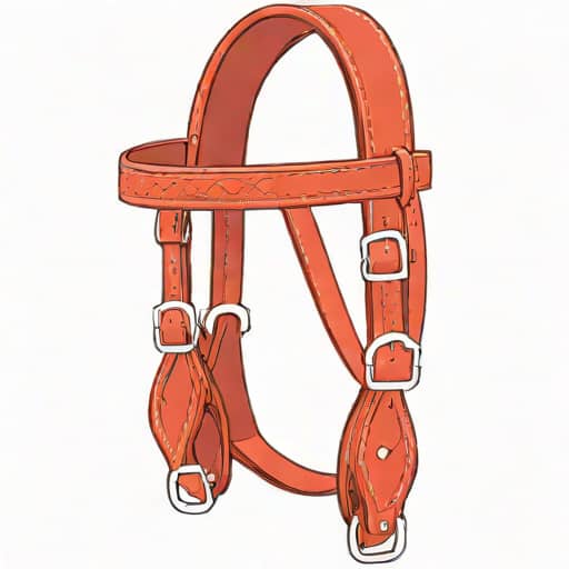 Red Leather Headstall